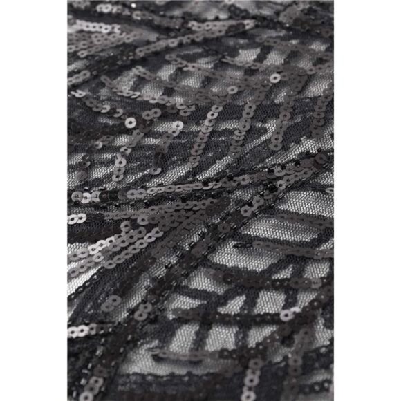 1920s Shawl Wraps Sequin Beaded Evening Cape Bridal Shawl - Picture 6 of 7